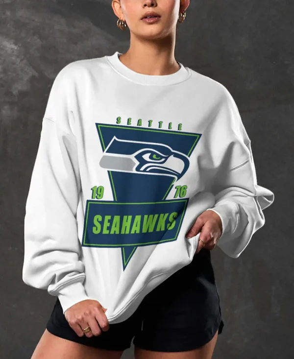 Seattle Seahawks Crew Neck Sweatshirt BGRSW521