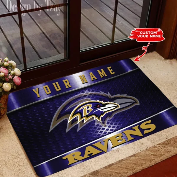 Baltimore Ravens NFL Multicolor Doormat BGDMM825