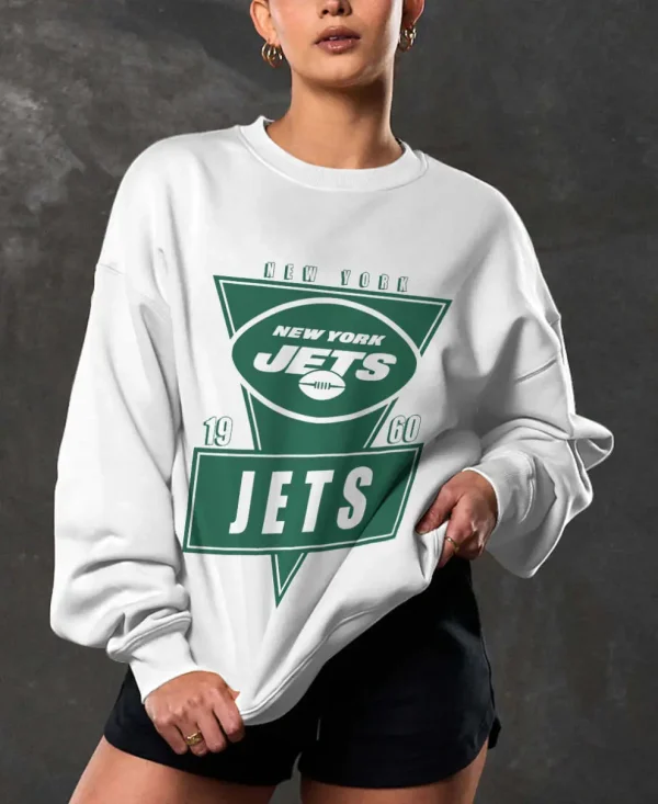 New York Jets Crew Neck Sweatshirt BGRSW523