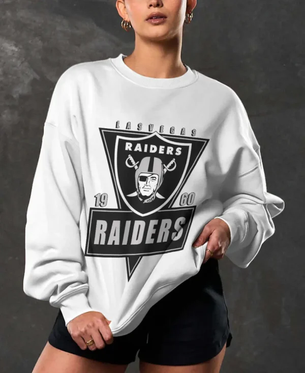 Las Vegas Raiders Crew Neck Sweatshirt BGRSW526