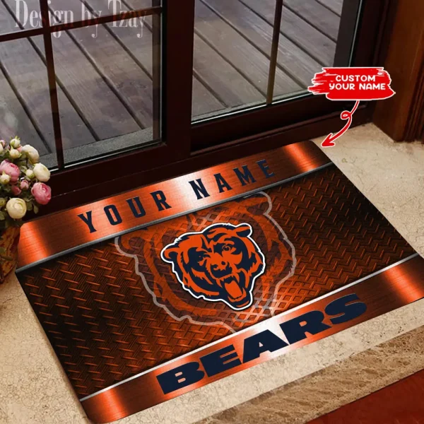 Chicago Bears NFL Multicolor Doormat BGDMM828