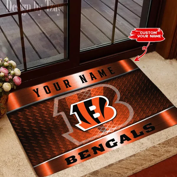 Cincinnati Bengals NFL Multicolor Doormat BGDMM829