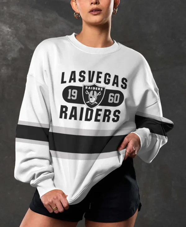 Las Vegas Raiders Crew Neck Sweatshirt BGRSW538