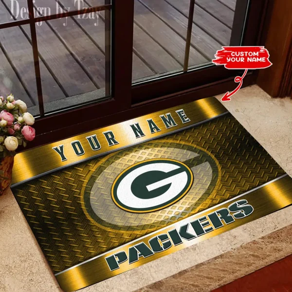 Green Bay Packers NFL Multicolor Doormat BGDMM834