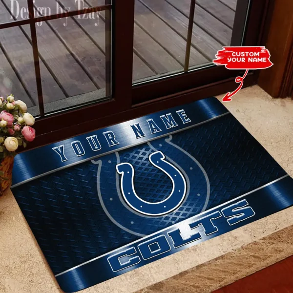 Indianapolis Colts NFL Multicolor Doormat BGDMM836