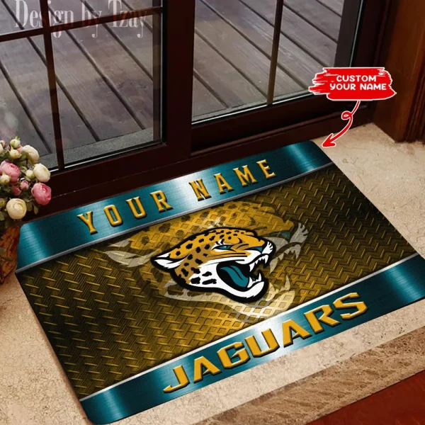 Jacksonville Jaguars NFL Multicolor Doormat BGDMM837