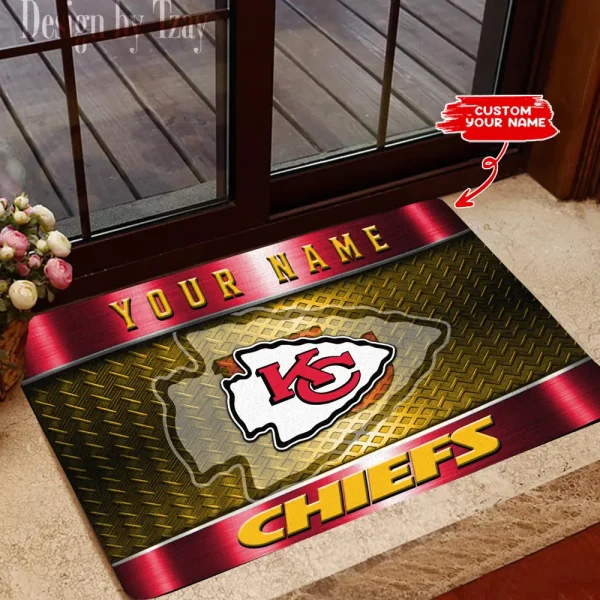 Kansas City Chiefs NFL Multicolor Doormat BGDMM838