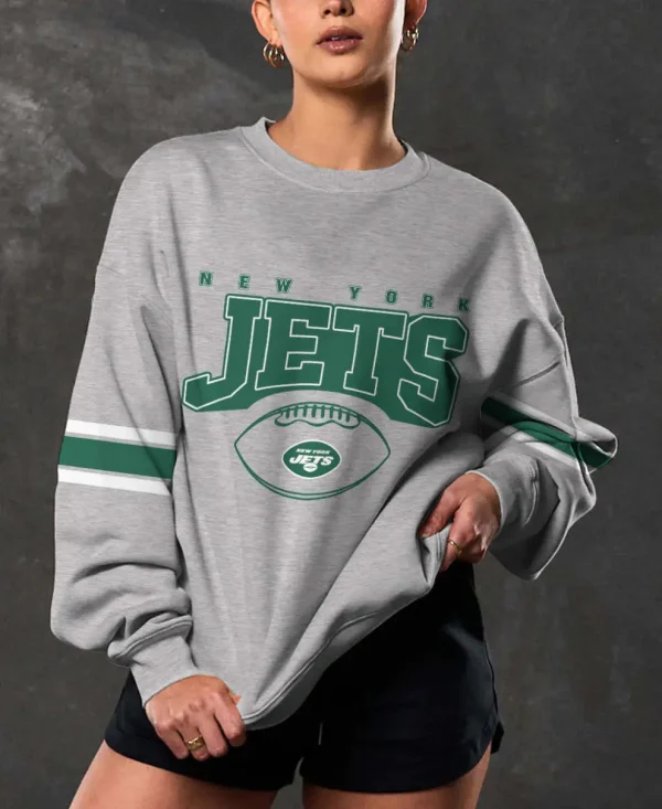 New York Jets Crew Neck Sweatshirt BGRSW541