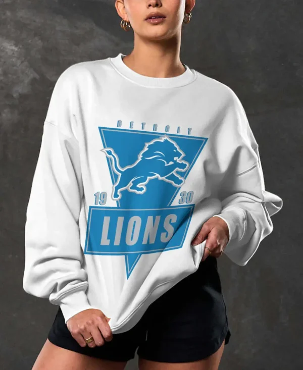 Detroit Lions Crew Neck Sweatshirt BGRSW546