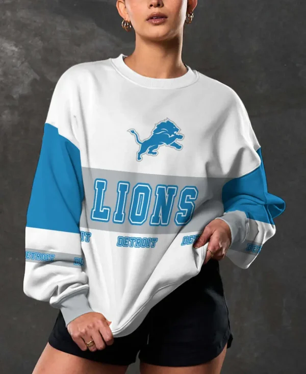 Detroit Lions Crew Neck Sweatshirt BGRSW558