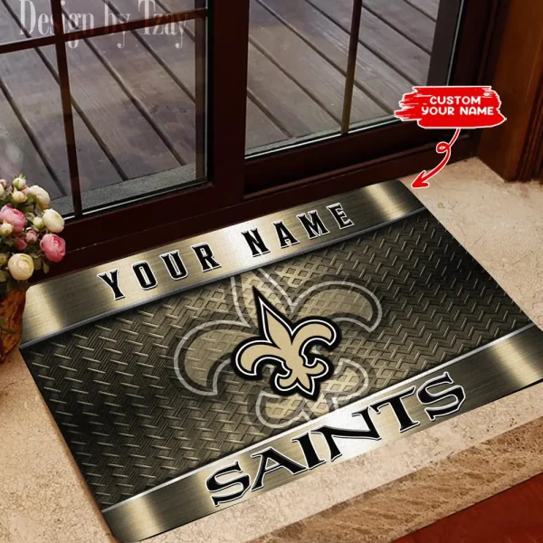 New Orleans Saints NFL Multicolor Doormat BGDMM845