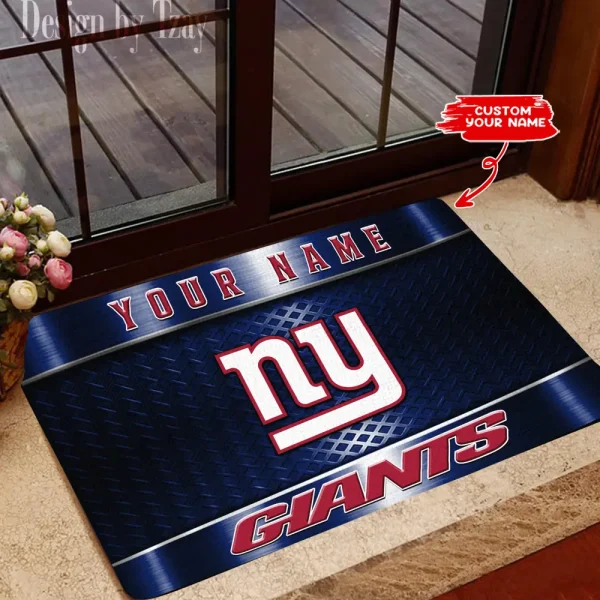 New York Giants NFL Multicolor Doormat BGDMM846