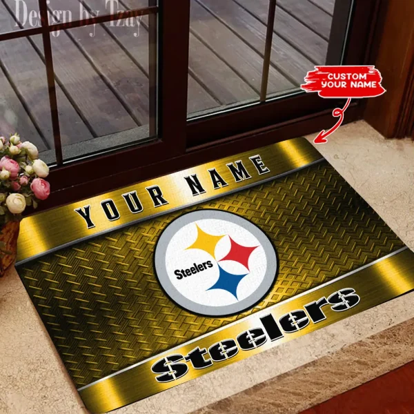 Pittsburgh Steelers NFL Multicolor Doormat BGDMM849