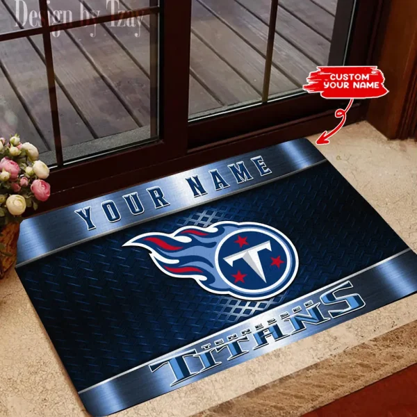 Tennessee Titans NFL Multicolor Doormat BGDMM853