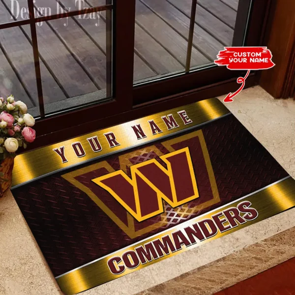 Washington Commanders NFL Multicolor Doormat BGDMM854