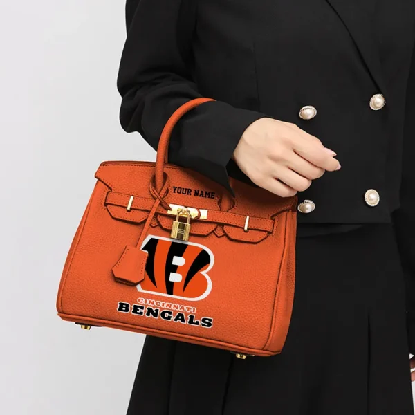 Cincinnati Bengals Birkin Style Premium Leather Bag SPTBIRKINBAG004