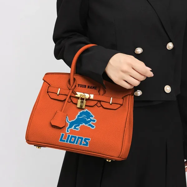 Detroit Lions Birkin Style Premium Leather Bag SPTBIRKINBAG008 - Image 6