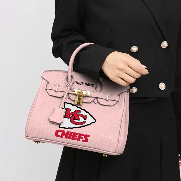 Kansas City Chiefs Birkin Style Premium Leather Bag SPTBIRKINBAG009 - Image 5