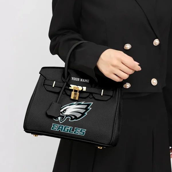 Philadelphia Eagles Birkin Style Premium Leather Bag SPTBIRKINBAG010 - Image 2