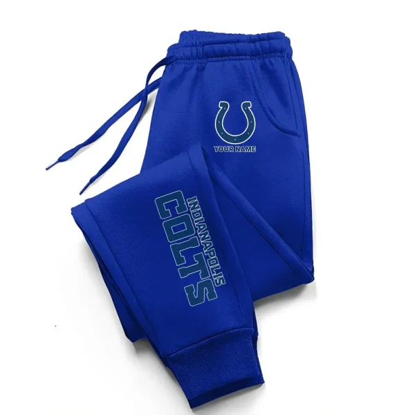 Indianapolis Colts Comfortable Lightweight Casual Unisex Cotton Sweatpants BGJGPSP227 - Image 2