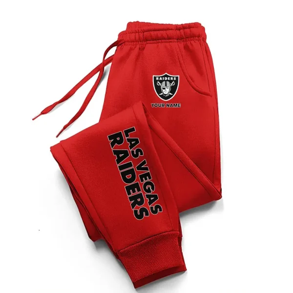 Las Vegas Raiders Comfortable Lightweight Casual Unisex Cotton Sweatpants BGJGPSP231 - Image 3