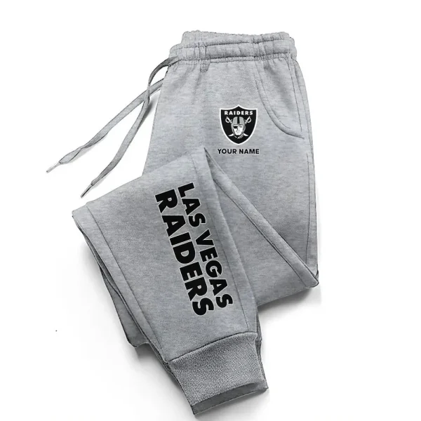 Las Vegas Raiders Comfortable Lightweight Casual Unisex Cotton Sweatpants BGJGPSP231 - Image 4