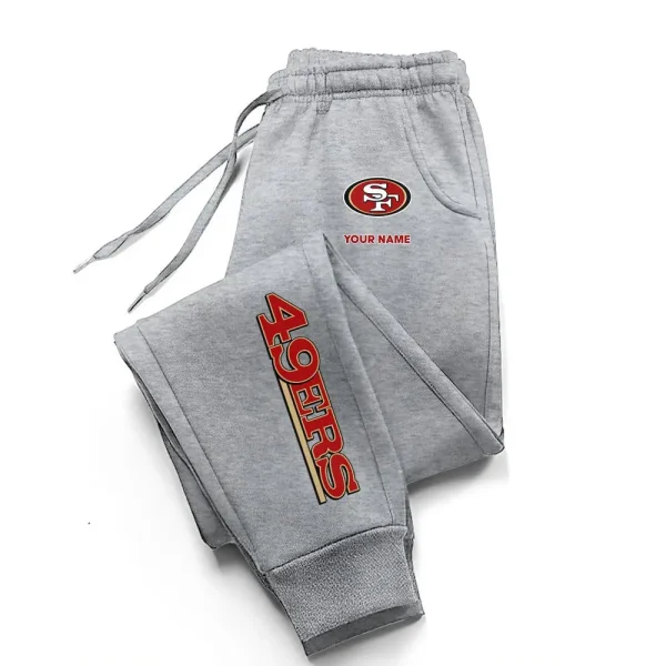 San Francisco 49ers Comfortable Lightweight Casual Unisex Cotton Sweatpants BGJGPSP232 - Image 2