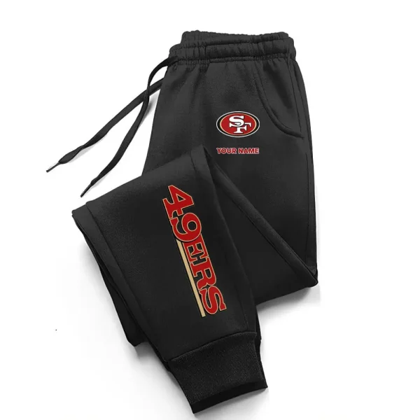 San Francisco 49ers Comfortable Lightweight Casual Unisex Cotton Sweatpants BGJGPSP232 - Image 3