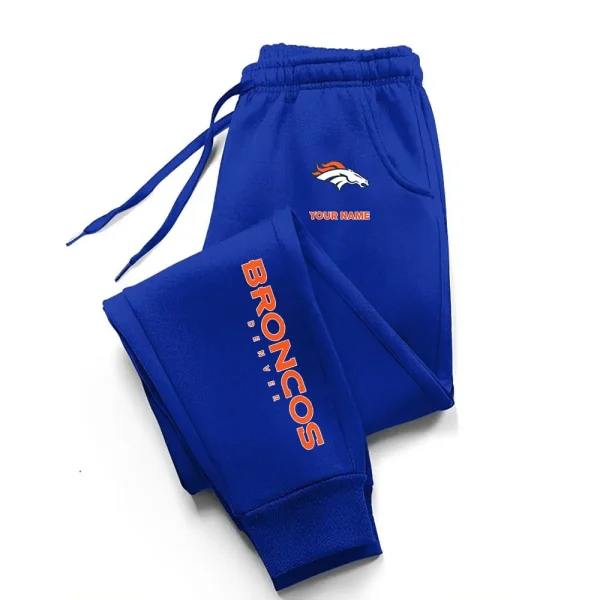 Denver Broncos Comfortable Lightweight Casual Unisex Cotton Sweatpants BGJGPSP233 - Image 2