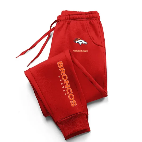 Denver Broncos Comfortable Lightweight Casual Unisex Cotton Sweatpants BGJGPSP233 - Image 3