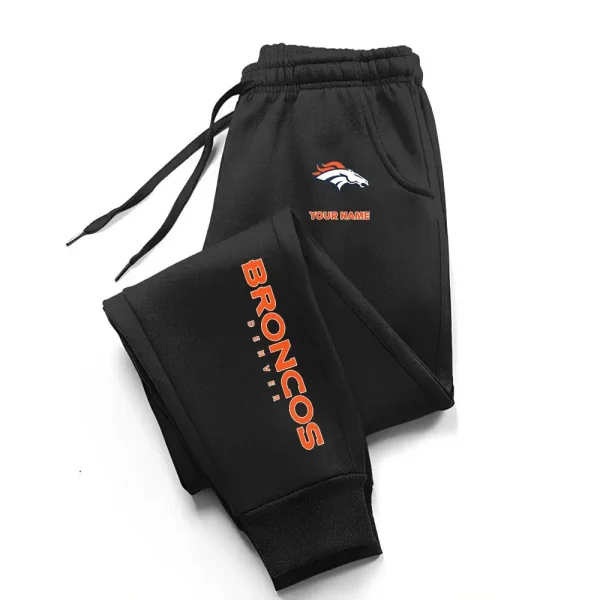 Denver Broncos Comfortable Lightweight Casual Unisex Cotton Sweatpants BGJGPSP233