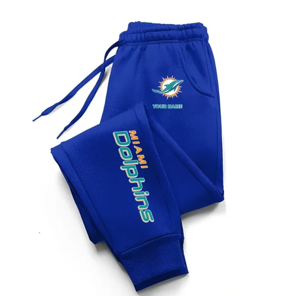 Miami Dolphins Comfortable Lightweight Casual Unisex Cotton Sweatpants BGJGPSP240 - Image 2