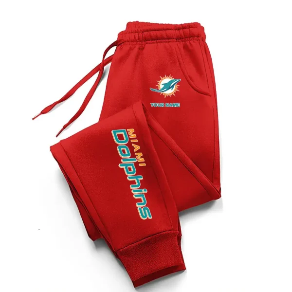 Miami Dolphins Comfortable Lightweight Casual Unisex Cotton Sweatpants BGJGPSP240 - Image 4