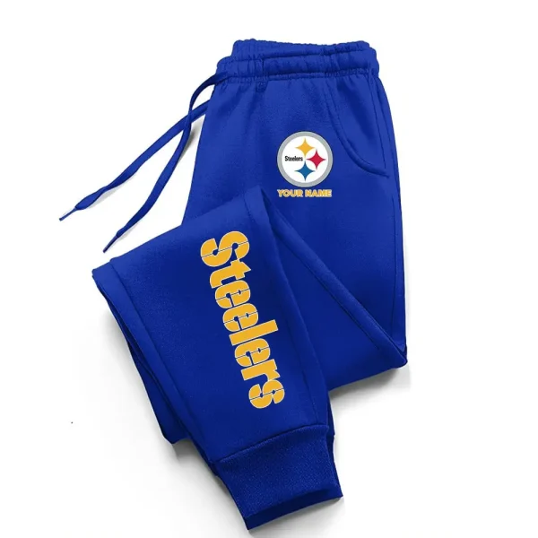 Pittsburgh Steelers Comfortable Lightweight Casual Unisex Cotton Sweatpants BGJGPSP243 - Image 2