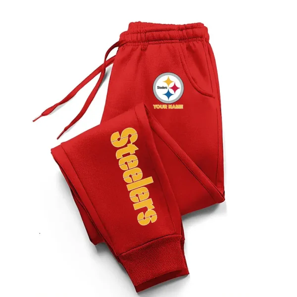 Pittsburgh Steelers Comfortable Lightweight Casual Unisex Cotton Sweatpants BGJGPSP243 - Image 3