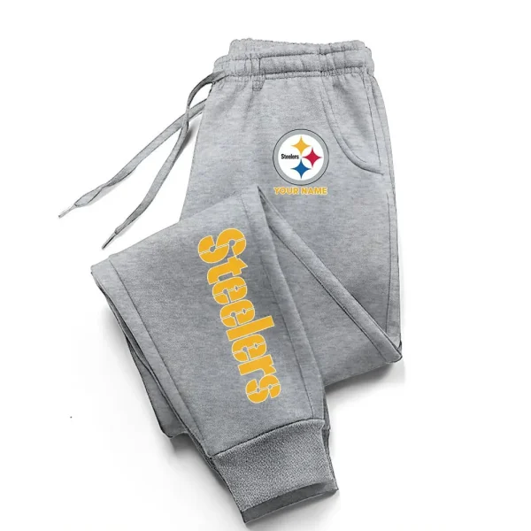 Pittsburgh Steelers Comfortable Lightweight Casual Unisex Cotton Sweatpants BGJGPSP243 - Image 4