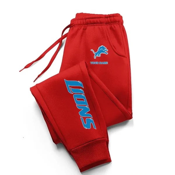 Detroit Lions Comfortable Lightweight Casual Unisex Cotton Sweatpants BGJGPSP244 - Image 2