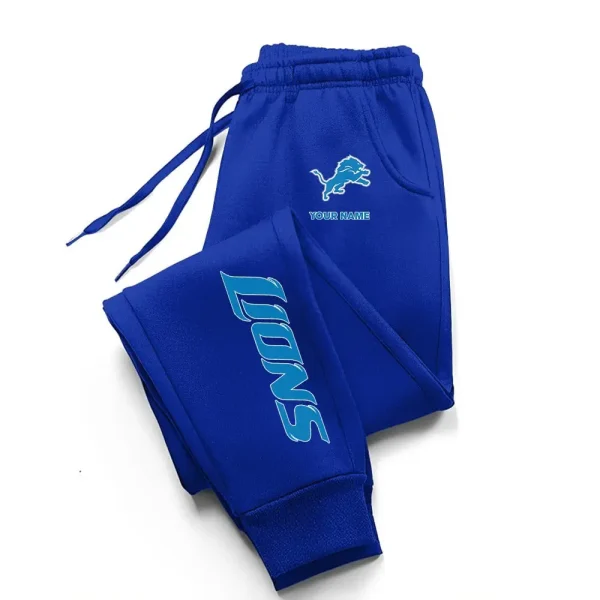 Detroit Lions Comfortable Lightweight Casual Unisex Cotton Sweatpants BGJGPSP244 - Image 4