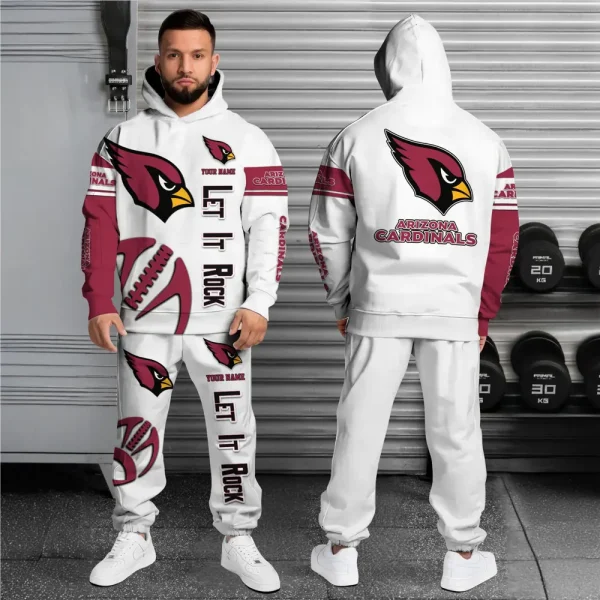 Arizona Cardinals Combo Hoodie And Long Sweatpants AZHD658 - Image 2