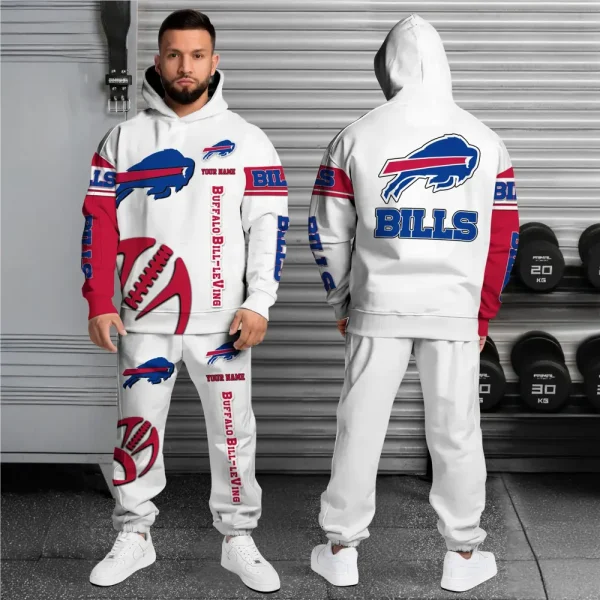 Buffalo Bills Combo Hoodie And Long Sweatpants AZHD661 - Image 2