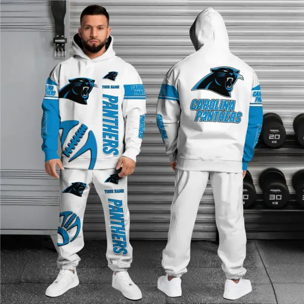 Carolina Panthers Combo Hoodie And Long Sweatpants AZHD662 - Image 2