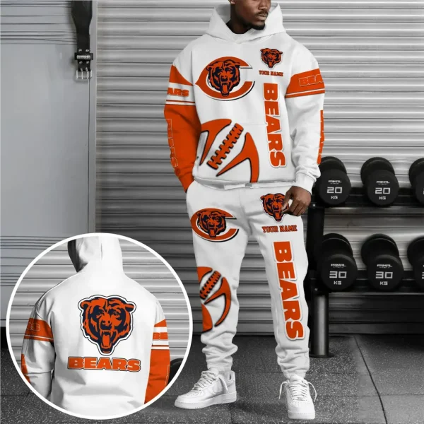 Chicago Bears Combo Hoodie And Long Sweatpants AZHD663