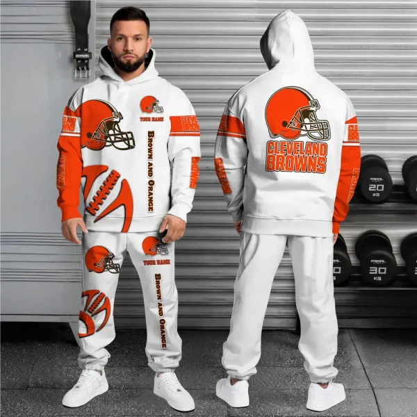 Cleveland Browns Combo Hoodie And Long Sweatpants AZHD665 - Image 2