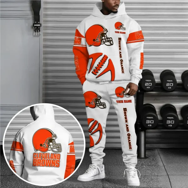 Cleveland Browns Combo Hoodie And Long Sweatpants AZHD665