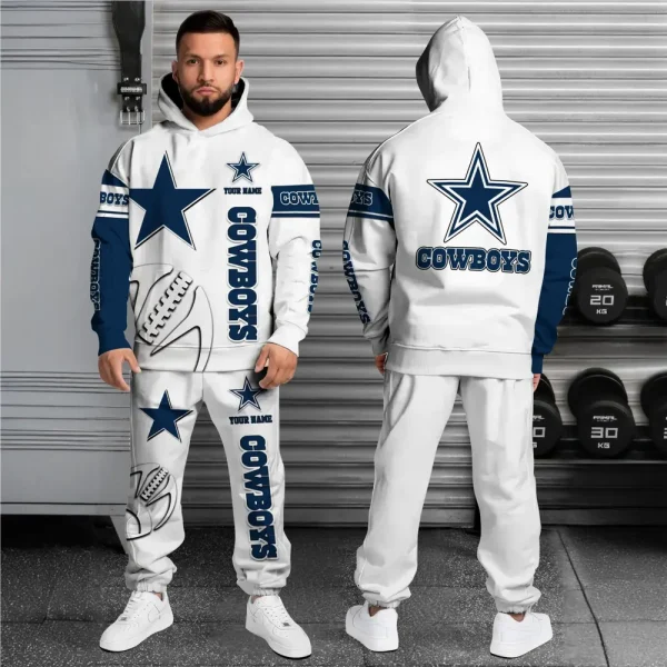 Dallas Cowboys Combo Hoodie And Long Sweatpants AZHD666 - Image 2