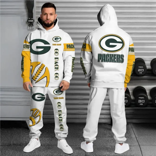 Green Bay Packers Combo Hoodie And Long Sweatpants AZHD669 - Image 2