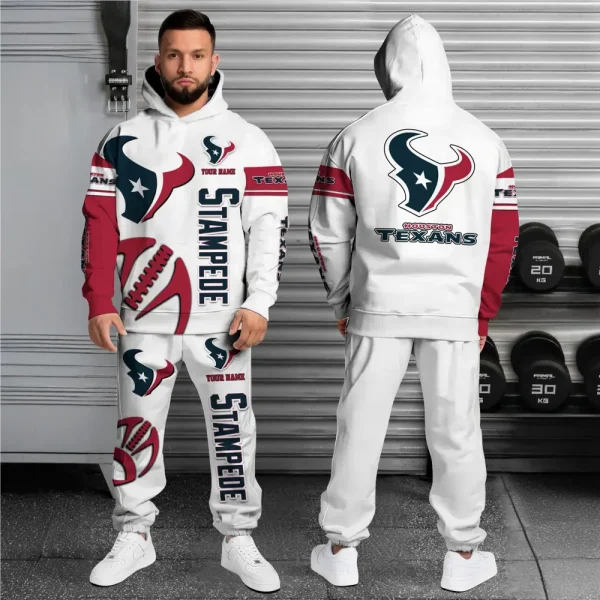 Houston Texans Combo Hoodie And Long Sweatpants AZHD670 - Image 2