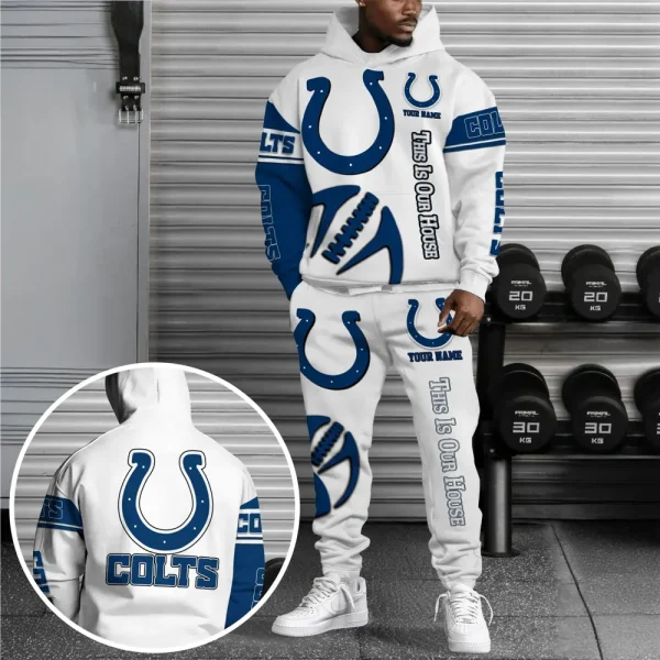 Indianapolis Colts Combo Hoodie And Long Sweatpants AZHD671 - Image 2