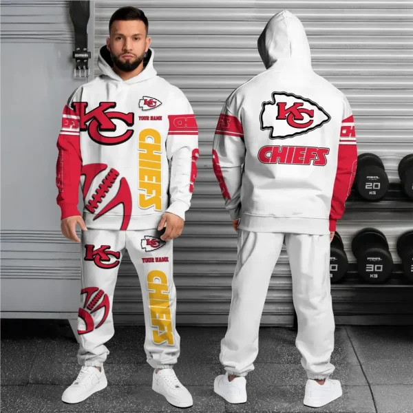 Kansas City Chiefs Combo Hoodie And Long Sweatpants AZHD673 - Image 2