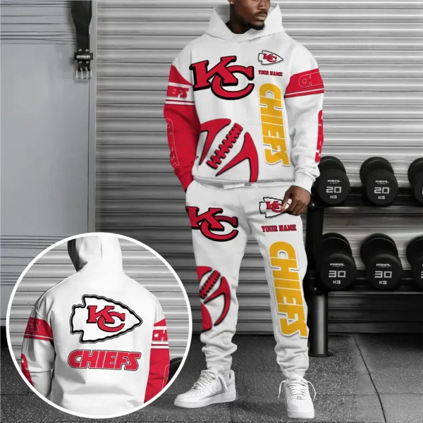 Kansas City Chiefs Combo Hoodie And Long Sweatpants AZHD673